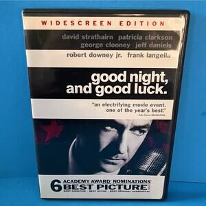 Good Night, and Good Luck DVD (2006 Widescreen) George Clooney, Robert Downey Jr